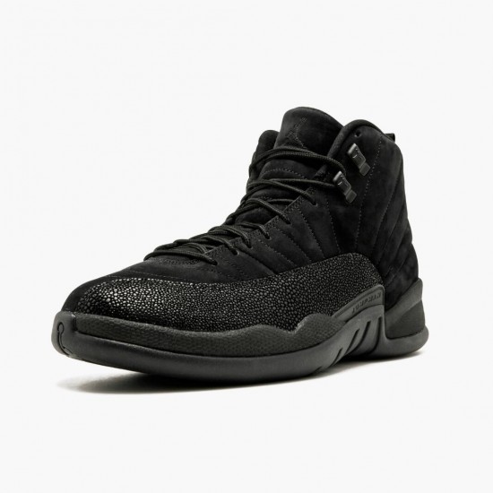 Air Jordan 12 Retro "OVO Black" Mens AJ12 Basketball Shoes 873864 032 Black/Black-Metallic Gold Jordan Sneakers