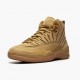 Air Jordan 12 Retro "PSNY Wheat" Mens AJ12 Basketball Shoes AA1233 700 Wheat/Wheat-Gum Light Brown Jordan Sneakers