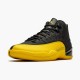 Air Jordan 12 Retro "University Gold" Mens AJ12 Basketball Shoes 130690 070 Black/Black-University Gold Jordan Sneakers