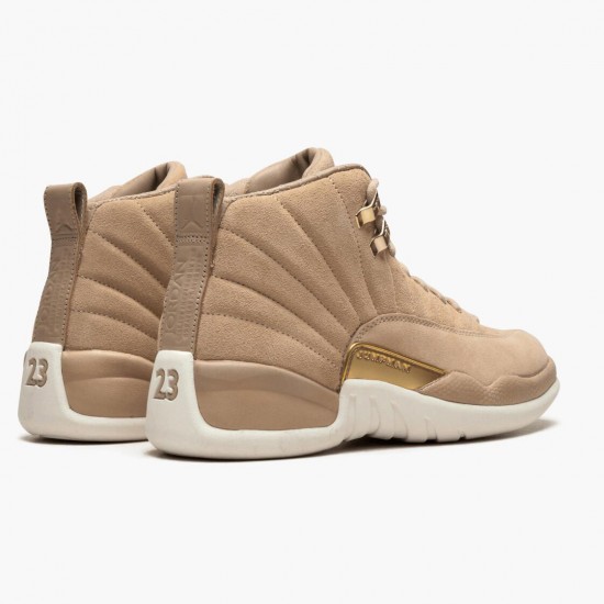 Air Jordan 12 Retro "Vachetta Tan" Womens AJ12 Basketball Shoes AO6068 203 Brown Jordan Sneakers