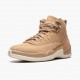 Air Jordan 12 Retro "Vachetta Tan" Womens AJ12 Basketball Shoes AO6068 203 Brown Jordan Sneakers