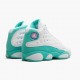 Air Jordan 13 Retro "Aurora Green" Womens Basketball Shoes White/Soar/Aurora-Green-Digita 439358 100 AJ13 Jordan Sneakers