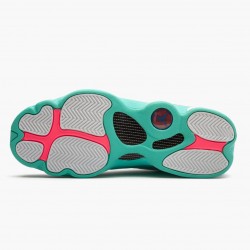 Air Jordan 13 Retro "Aurora Green" Womens Basketball Shoes White/Soar/Aurora-Green-Digita 439358 100 AJ13 Jordan Sneakers