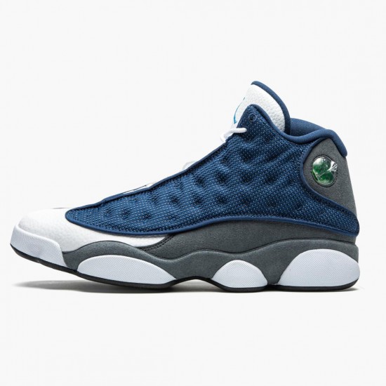 Air Jordan 13 Retro "Flint" Unisex Basketball Shoes Navy/Flint Grey-White-Universi 414571 404 AJ13 Jordan Sneakers