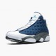 Air Jordan 13 Retro "Flint" Unisex Basketball Shoes Navy/Flint Grey-White-Universi 414571 404 AJ13 Jordan Sneakers