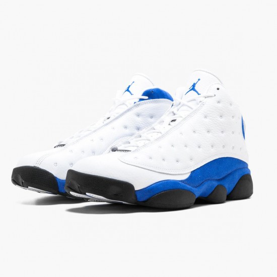 Air Jordan 13 Retro "Hyper Royal" Mens Basketball Shoes 414571 117 White/Hyper Royal-Black AJ13 Jordan Sneakers