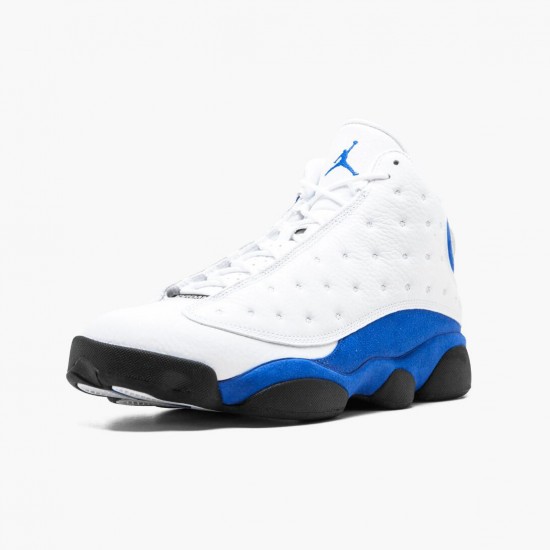 Air Jordan 13 Retro "Hyper Royal" Mens Basketball Shoes 414571 117 White/Hyper Royal-Black AJ13 Jordan Sneakers