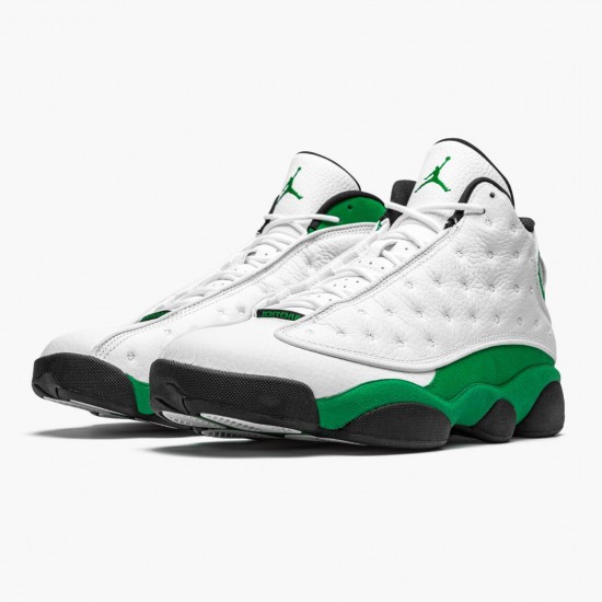 Air Jordan 13 Retro "Lucky Green" Mens Basketball Shoes White/Black-Lucky Green DB6537 113 AJ13 Jordan Sneakers