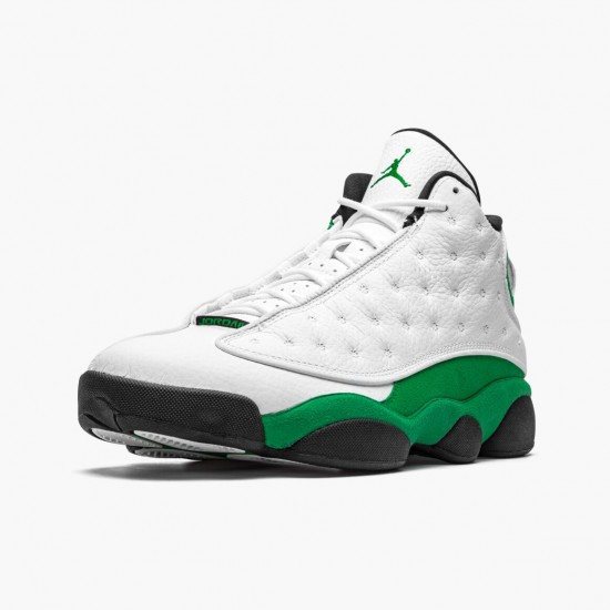 Air Jordan 13 Retro "Lucky Green" Mens Basketball Shoes White/Black-Lucky Green DB6537 113 AJ13 Jordan Sneakers