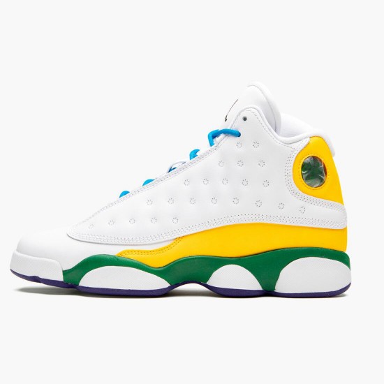 Air Jordan 13 Retro "Playground" WMNS Basketball Shoes CV0785 158 White/Black-Crt Prpl-Ttl Orang AJ13 Jordan Sneakers