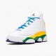 Air Jordan 13 Retro "Playground" WMNS Basketball Shoes CV0785 158 White/Black-Crt Prpl-Ttl Orang AJ13 Jordan Sneakers