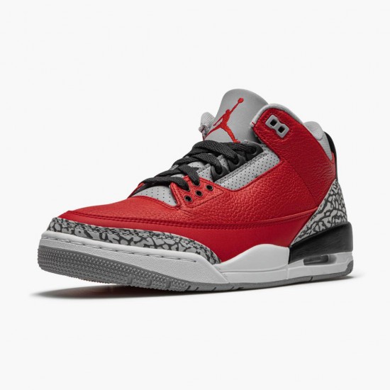 Air Jordan 3 Retro "Fire Red Cement" Mens Basketball Shoes CU2277 600 Varsity Red AJ3 Jordan Sneakers