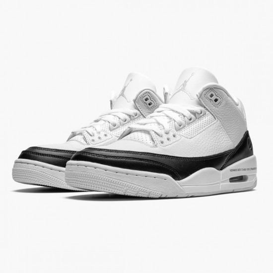 Air Jordan 3 Retro "Fragment" Unisex Basketball Shoes DA3595 100 White/Black-White AJ3 Jordan Sneakers