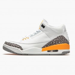 Air Jordan 3 Retro "Laser Orange" Unisex Basketball Shoes CK9246 108 White/Laser Orange-Cement Grey AJ3 Jordan Sneakers