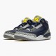 Air Jordan 3 Retro "Michigan" Mens Basketball Shoes AJ3 820064 Black/University Gold-Cement G AJ3 Jordan Sneakers