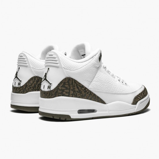 Air Jordan 3 Retro "Mocha" Unisex Basketball Shoes 136064 122 White/Chrome/Dark Mocha AJ3 Jordan Sneakers