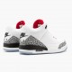 Air Jordan 3 Retro NRG "Mocha" Mens Basketball Shoes 923096 101 White/Fire Red-Cement Grey AJ3 Jordan Sneakers