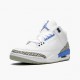 Air Jordan 3 Retro "UNC" Unisex Basketball Shoes CT8532 104 White/Valor Blue-Tech Gray AJ3 Jordan Sneakers