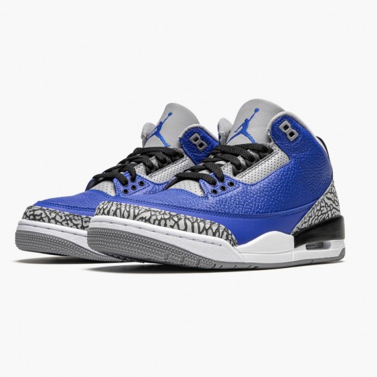 Air Jordan 3 Retro "Varsity Royal Cement" Unisex Basketball Shoes CT8532 400 Varsity Royal/Varsity Royal AJ3 Jordan Sneakers