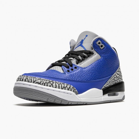 Air Jordan 3 Retro "Varsity Royal Cement" Unisex Basketball Shoes CT8532 400 Varsity Royal/Varsity Royal AJ3 Jordan Sneakers