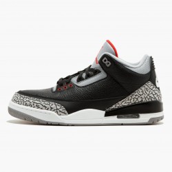 Nike Air Jordan 3 Retro OG "Black/Cement" Black/Fire Red-Cement Grey Basketball Shoes 854262 001 Aj3 Sneakers