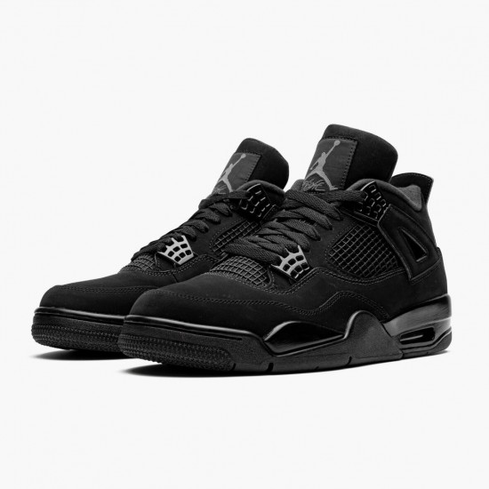 Air Jordan 4 Retro "Black Cat" Unisex Basketball Shoes CU1110 010 Black/Black-Light Graphite AJ4 Jordan Sneakers