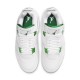 Air Jordan 4 Retro "Metallic Green" Unisex Basketball Shoes CT8527 113 White/Metallic Silver-Pine Gre AJ4 Jordan Sneakers