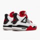 Air Jordan 4 Retro OG GS "Fire Red" 2020 Mens Jordan Sneakers 408452 160 White/Fire Red-Black-Tech Grey Basketball Shoes