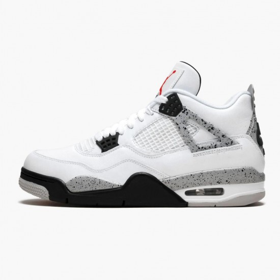 Air Jordan 4 Retro OG "White Cement" Mens AJ4 Sneakers 840606 192