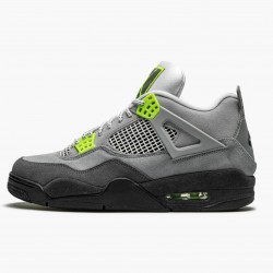 Air Jordan 4 Retro SE "95 Neon" Mens Jordan Sneakers Cool Grey/Volt-Wolf Grey-Anthr Basektball Shoes CT5342 007