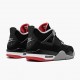 Nike Air Jordan 4 Retro "Bred" 2019 Release Black/Cement Grey-Summit White Basketball Shoes AJ4 Sneakers 308497 060