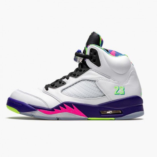 Air Jordan 5 Retro Alternate Bel-Air Women Men White Pink-Ghost Green DB3335 100