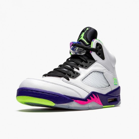 Air Jordan 5 Retro Alternate Bel-Air Women Men White Pink-Ghost Green DB3335 100