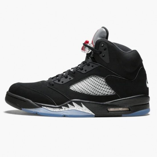 Air Jordan 5 Retro Black Metallic Women Men Black/Metallic Silver 845035 003