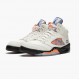 Air Jordan 5 Retro "International Flight" Unisex Basketball Shoes Sail/Racer Blue-Cone-Black 136027 148 AJ5 Jordan Sneakers