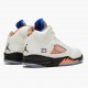 Air Jordan 5 Retro "International Flight" Unisex Basketball Shoes Sail/Racer Blue-Cone-Black 136027 148 AJ5 Jordan Sneakers