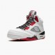 Air Jordan 5 Retro Quai 54 2021 Women And Men White/University Red-Black DJ7903 106