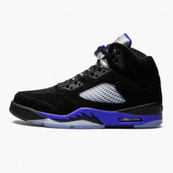 Air Jordan 5 Retro Racer Blue Women Men With Black Blue CT4838 004