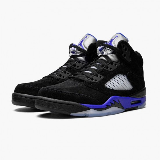 Air Jordan 5 Retro Racer Blue Women Men With Black Blue CT4838 004