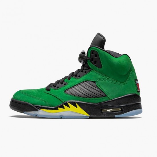 Air Jordan 5 Retro SE "Oregon" Women Men Green Yellow CK6631 307