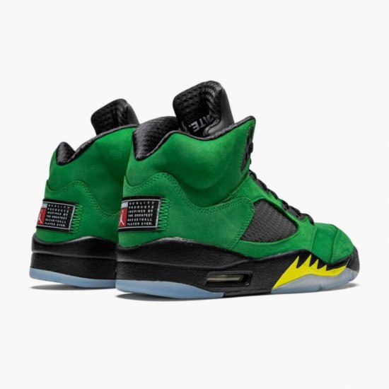 Air Jordan 5 Retro SE "Oregon" Women Men Green Yellow CK6631 307