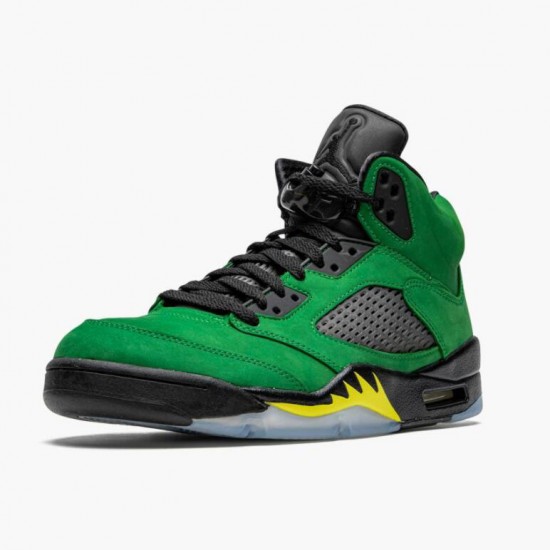 Air Jordan 5 Retro SE "Oregon" Women Men Green Yellow CK6631 307