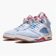 Air Jordan 5 Retro Trophy Room "Ice Blue" Unisex Basketball Shoes Ice Blue/University Red-Sail-M CI1899 400 AJ5 Jordan Sneakers