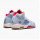 Air Jordan 5 Retro Trophy Room "Ice Blue" Unisex Basketball Shoes Ice Blue/University Red-Sail-M CI1899 400 AJ5 Jordan Sneakers