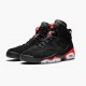 Air Jordan 6 Retro "Black Infrared" Mens Basketball Shoes 384664 060 Black/Infrared AJ6 Black Jordan Sneakers