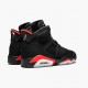 Air Jordan 6 Retro "Black Infrared" Mens Basketball Shoes 384664 060 Black/Infrared AJ6 Black Jordan Sneakers