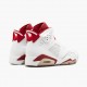 Air Jordan Retro 6 "Alternate" Unisex Basketball Shoes 384664 113 White/Gym Red-Pure Platinum AJ6 Black Jordan Sneakers