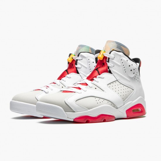 Air Jordan 6 Retro "Hare" CT8529 062 Neutral Grey/White-True Red-Bl Unisex AJ6 Jordan Sneakers