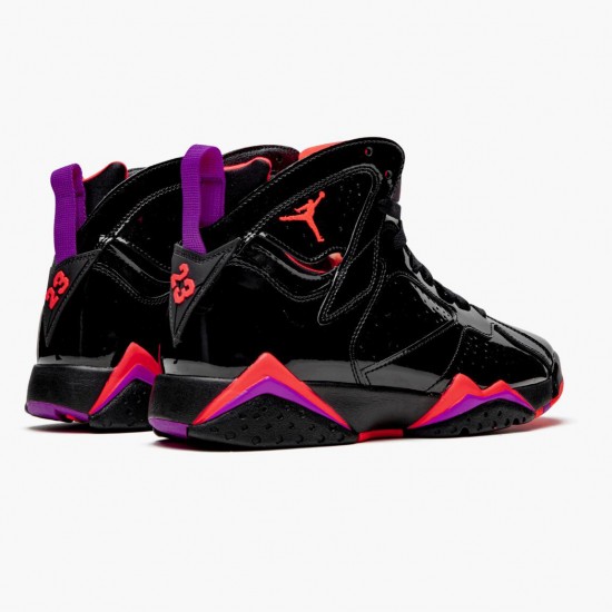 Air Jordan 7 Retro "Black Patent" Unisex Basketball Shoes Black/Anthracite-Smoke Grey-Br 313358 006 AJ7 Jordan Sneakers