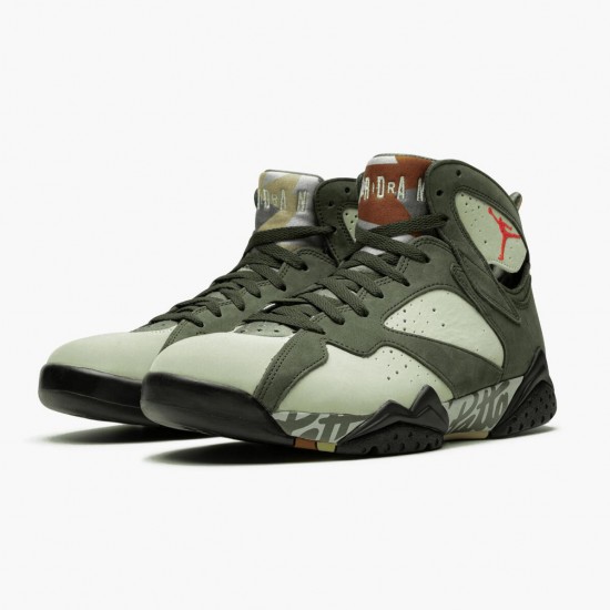 Air Jordan 7 Retro "Patta Icicle" Unisex Basketball Shoes Icicle/Sequoia-River Rock/Ligh AT3375 100 AJ7 Jordan Sneakers